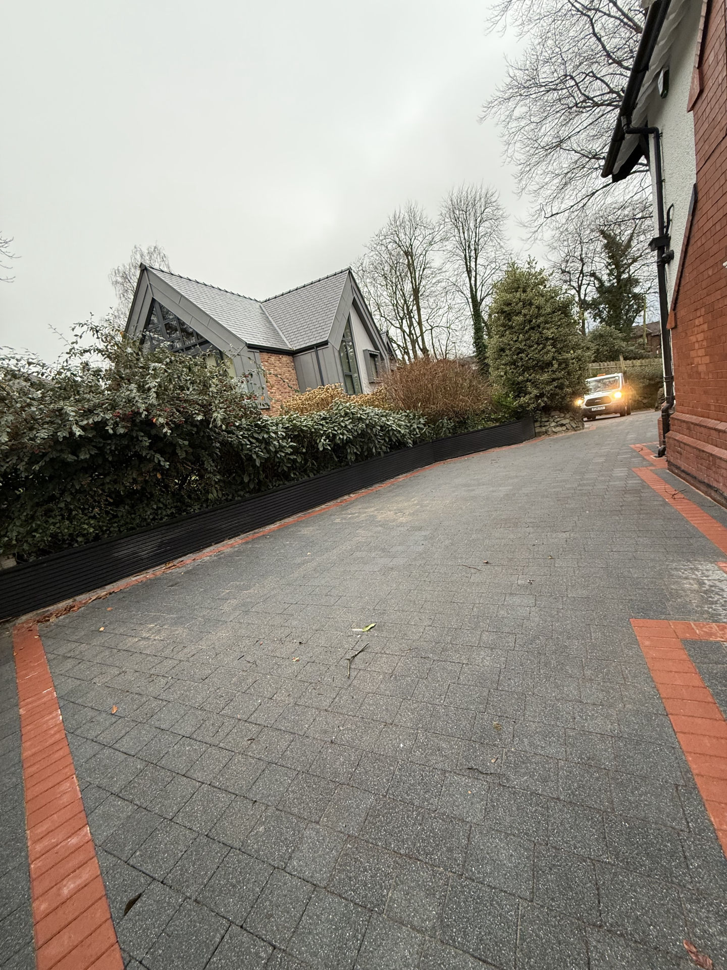 Block paved driveway