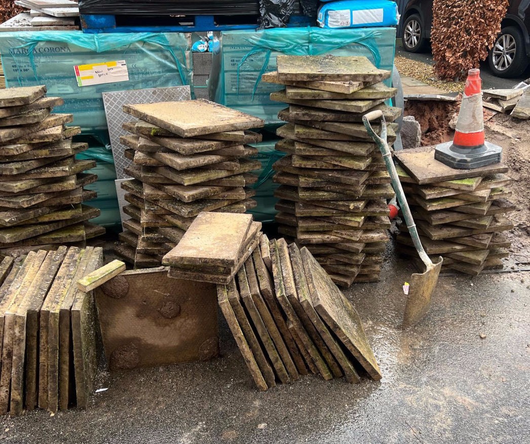 Photo of recycled paving